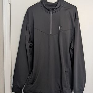 Nike Men's Charcoal Quarter-Zip Jacket